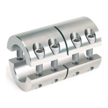 Climax Metal Two-Piece Industry Standard Clamping Couplings, 2", Stainless Steel 2ISCC-200-200-S
